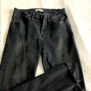 Madewell black cali Demi-boot jeans